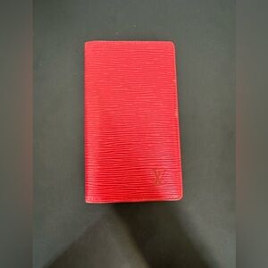 Louis Vuitton Red Epi Leather Long Wallet AUTHENTIC - needs repair